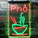 ADVPRO Pho Vietnam Noodle Night Eat  Dual Color LED Neon Sign st6-i3619 - Green & Red