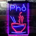 ADVPRO Pho Vietnam Noodle Night Eat  Dual Color LED Neon Sign st6-i3619 - Red & Blue