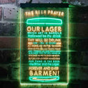 ADVPRO The Beer Prayer Humor Funny Bar Decoration  Dual Color LED Neon Sign st6-i3628 - Green & Yellow