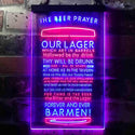 ADVPRO The Beer Prayer Humor Funny Bar Decoration  Dual Color LED Neon Sign st6-i3628 - Red & Blue