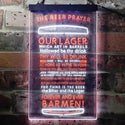 ADVPRO The Beer Prayer Humor Funny Bar Decoration  Dual Color LED Neon Sign st6-i3628 - White & Orange
