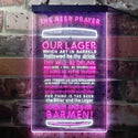 ADVPRO The Beer Prayer Humor Funny Bar Decoration  Dual Color LED Neon Sign st6-i3628 - White & Purple