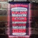 ADVPRO The Beer Prayer Humor Funny Bar Decoration  Dual Color LED Neon Sign st6-i3628 - White & Red