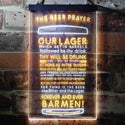ADVPRO The Beer Prayer Humor Funny Bar Decoration  Dual Color LED Neon Sign st6-i3628 - White & Yellow