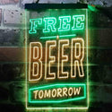 ADVPRO Free Beer Tomorrow  Dual Color LED Neon Sign st6-i3630 - Green & Yellow