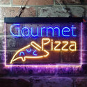 ADVPRO Gourmet Pizza Shop Display Dual Color LED Neon Sign st6-i3635 - Blue & Yellow