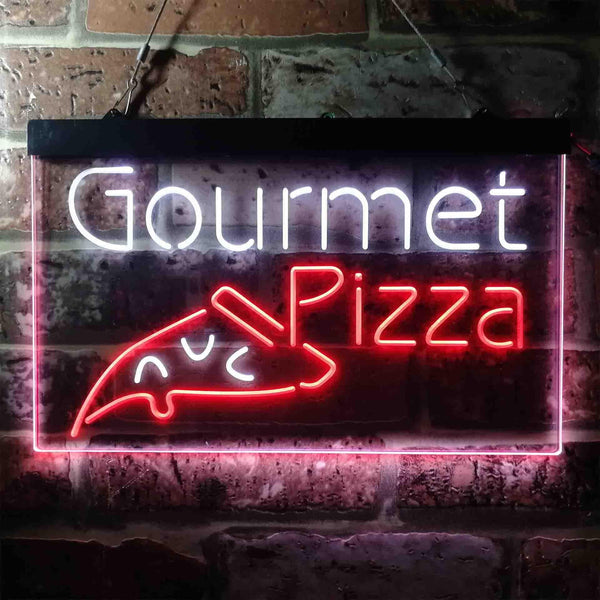 ADVPRO Gourmet Pizza Shop Display Dual Color LED Neon Sign st6-i3635 - White & Red