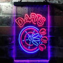 ADVPRO Darts Bar  Dual Color LED Neon Sign st6-i3637 - Blue & Red