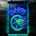 ADVPRO Darts Bar  Dual Color LED Neon Sign st6-i3637 - Green & Blue