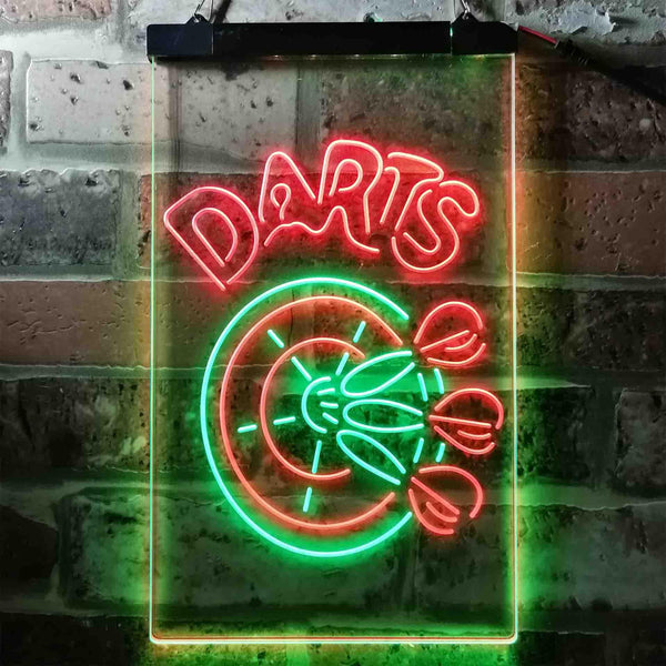 ADVPRO Darts Bar  Dual Color LED Neon Sign st6-i3637 - Green & Red