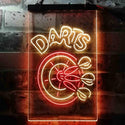 ADVPRO Darts Bar  Dual Color LED Neon Sign st6-i3637 - Red & Yellow