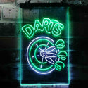 ADVPRO Darts Bar  Dual Color LED Neon Sign st6-i3637 - White & Green