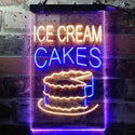 ADVPRO Ice Cream Cakes  Dual Color LED Neon Sign st6-i3639 - Blue & Yellow