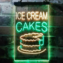 ADVPRO Ice Cream Cakes  Dual Color LED Neon Sign st6-i3639 - Green & Yellow
