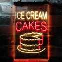 ADVPRO Ice Cream Cakes  Dual Color LED Neon Sign st6-i3639 - Red & Yellow