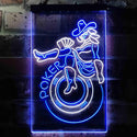 ADVPRO Las Vegas Girl Poker Bar  Dual Color LED Neon Sign st6-i3642 - White & Blue