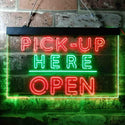 ADVPRO Pick Up Here Open Display Dual Color LED Neon Sign st6-i3648 - Green & Red