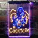 ADVPRO Cocktails Jester  Dual Color LED Neon Sign st6-i3651 - Blue & Yellow