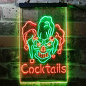 ADVPRO Cocktails Jester  Dual Color LED Neon Sign st6-i3651 - Green & Red