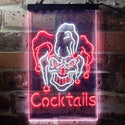 ADVPRO Cocktails Jester  Dual Color LED Neon Sign st6-i3651 - White & Red