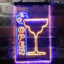 ADVPRO Cocktails Open  Dual Color LED Neon Sign st6-i3652 - Blue & Yellow