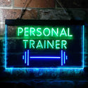 ADVPRO Personal Trainer Fitness Center Dual Color LED Neon Sign st6-i3654 - Green & Blue