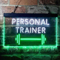 ADVPRO Personal Trainer Fitness Center Dual Color LED Neon Sign st6-i3654 - White & Green