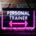 ADVPRO Personal Trainer Fitness Center Dual Color LED Neon Sign st6-i3654 - White & Purple
