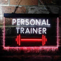 ADVPRO Personal Trainer Fitness Center Dual Color LED Neon Sign st6-i3654 - White & Red