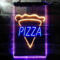 ADVPRO Pizza Slice  Dual Color LED Neon Sign st6-i3656 - Blue & Yellow