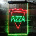 ADVPRO Pizza Slice  Dual Color LED Neon Sign st6-i3656 - Green & Red