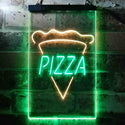 ADVPRO Pizza Slice  Dual Color LED Neon Sign st6-i3656 - Green & Yellow