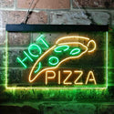 ADVPRO Hot Pizza Slice Cafe Dual Color LED Neon Sign st6-i3657 - Green & Yellow