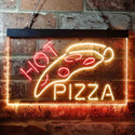 ADVPRO Hot Pizza Slice Cafe Dual Color LED Neon Sign st6-i3657 - Red & Yellow