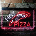 ADVPRO Hot Pizza Slice Cafe Dual Color LED Neon Sign st6-i3657 - White & Red