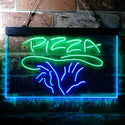 ADVPRO Hand Made Pizza Shop Dual Color LED Neon Sign st6-i3658 - Green & Blue