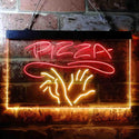 ADVPRO Hand Made Pizza Shop Dual Color LED Neon Sign st6-i3658 - Red & Yellow