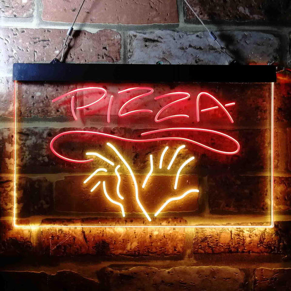 ADVPRO Hand Made Pizza Shop Dual Color LED Neon Sign st6-i3658 - Red & Yellow