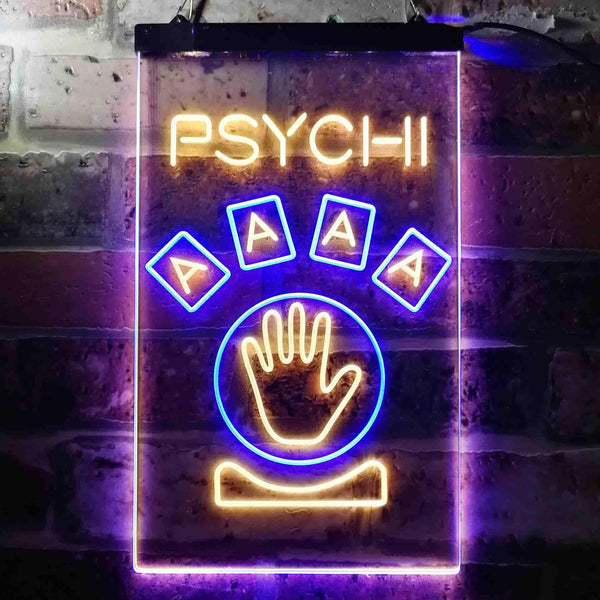 ADVPRO Psychic  Dual Color LED Neon Sign st6-i3659 - Blue & Yellow