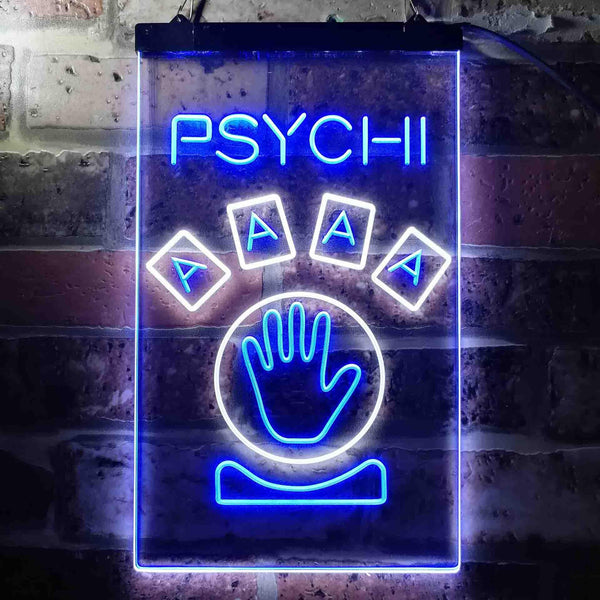 ADVPRO Psychic  Dual Color LED Neon Sign st6-i3659 - White & Blue