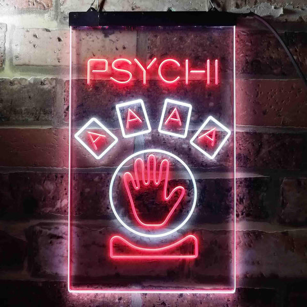 ADVPRO Psychic  Dual Color LED Neon Sign st6-i3659 - White & Red