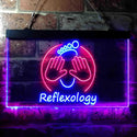 ADVPRO Foot Reflexology Massage Shop Dual Color LED Neon Sign st6-i3661 - Red & Blue