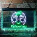 ADVPRO Foot Reflexology Massage Shop Dual Color LED Neon Sign st6-i3661 - White & Green