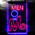 ADVPRO Retro Men Toilet  Dual Color LED Neon Sign st6-i3663 - Blue & Red