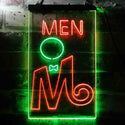 ADVPRO Retro Men Toilet  Dual Color LED Neon Sign st6-i3663 - Green & Red