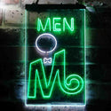 ADVPRO Retro Men Toilet  Dual Color LED Neon Sign st6-i3663 - White & Green