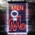 ADVPRO Retro Men Toilet  Dual Color LED Neon Sign st6-i3663 - White & Orange