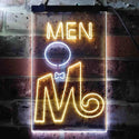 ADVPRO Retro Men Toilet  Dual Color LED Neon Sign st6-i3663 - White & Yellow