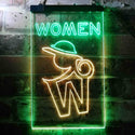 ADVPRO Retro Women Toilet  Dual Color LED Neon Sign st6-i3664 - Green & Yellow