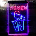 ADVPRO Retro Women Toilet  Dual Color LED Neon Sign st6-i3664 - Red & Blue